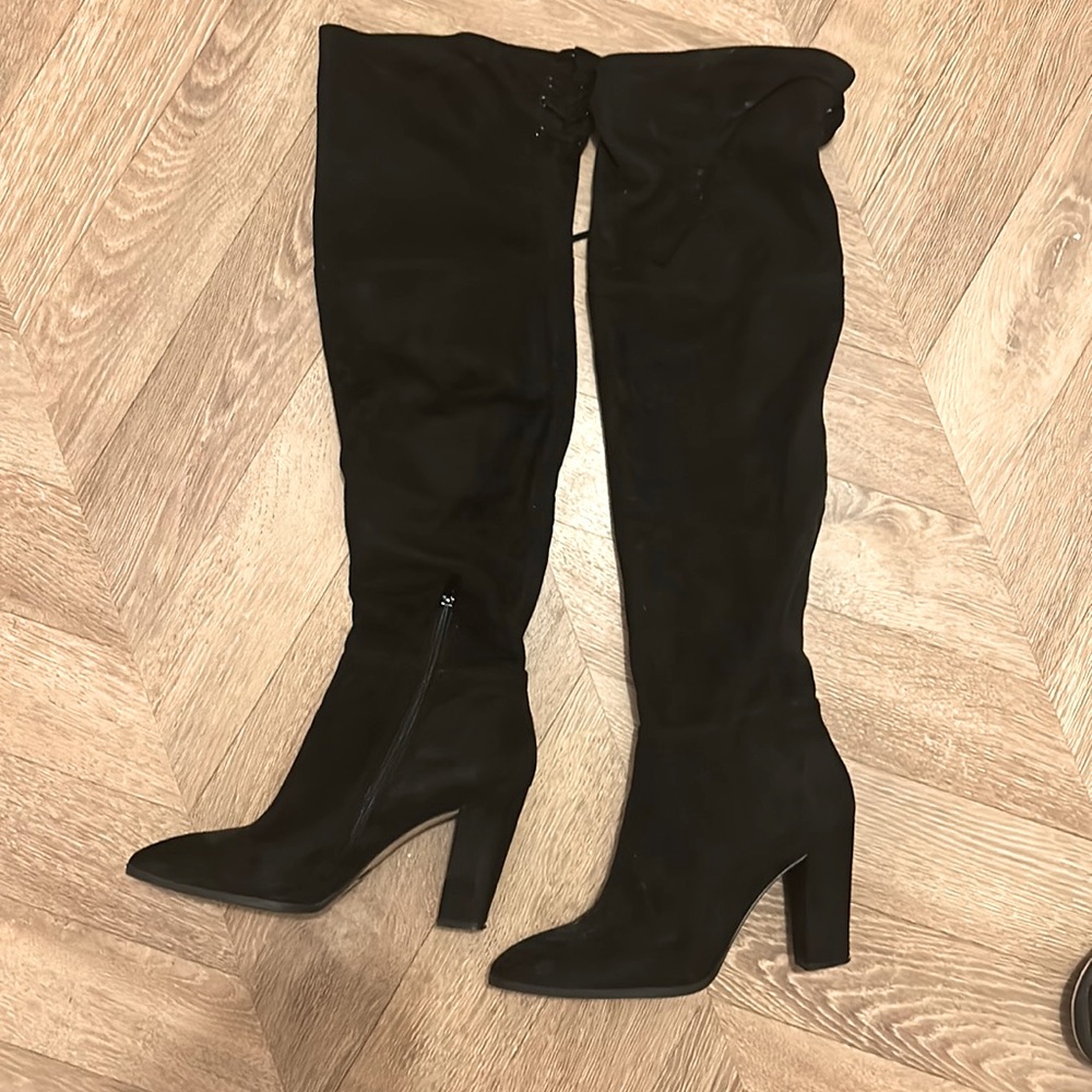 Suede over the knee boots